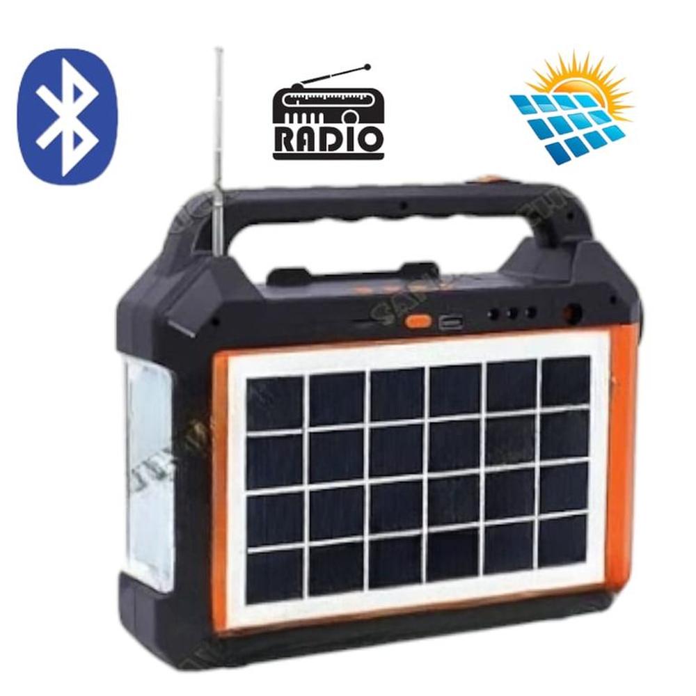 Kit Luz De Emergencia Panel Solar Parlante Bluetooth Fm Usb YX-158BT