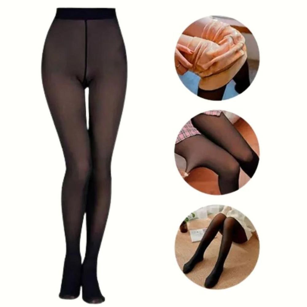 Pantys Chiporro Efecto piel de Forro Polar Calentador Medias Térmicas