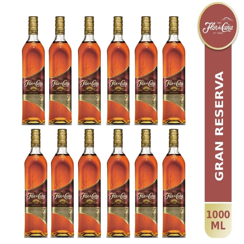 Ron Flor de Caña 7 años 1 LT - 12 UND
