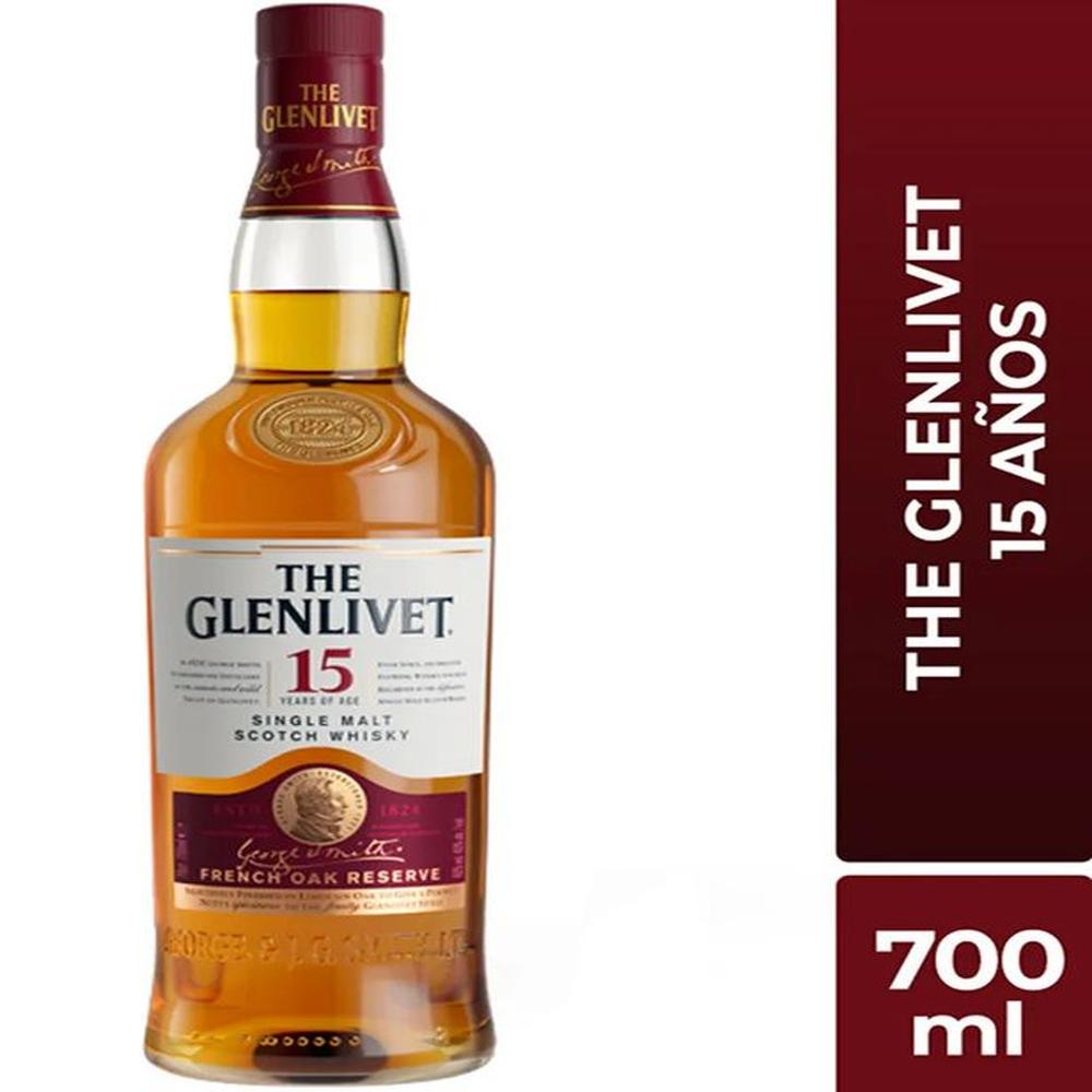 WHISKY THE GLENLIVET 15 AÑOS 700ml