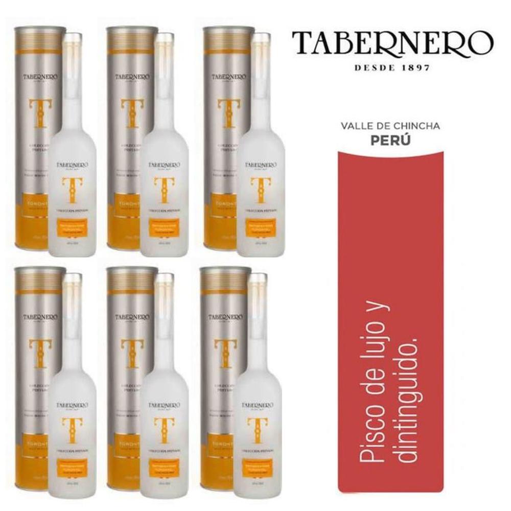 Pisco Tabernero Mosto verde Torontel 500ml - 6 UND