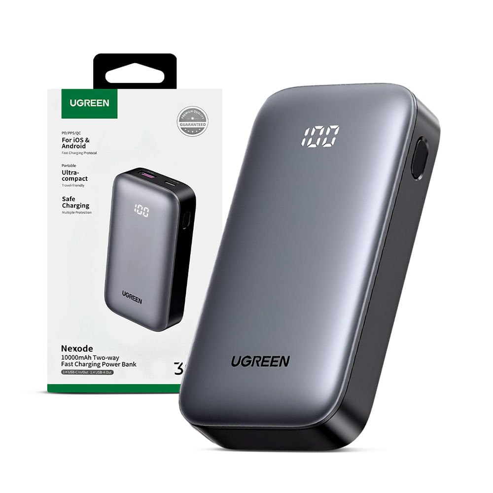 Mini Power Bank Tipo C Ugreen 30W PD 10000 mAh Pb502 Gris