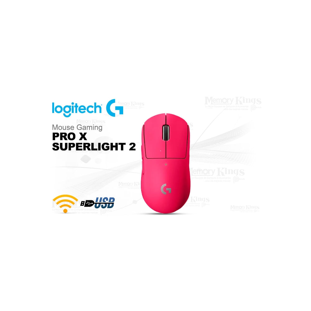 Mouse Gaming Logitech G Pro X Superlight 2 Inalámbrico Rosa - Ligero ...