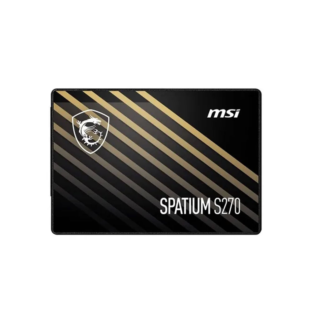 SSD MSI Spatium S270 480GB 2.5” SATA III - Velocidades de Lectura 540MB/s y Escritura 500MB/s
