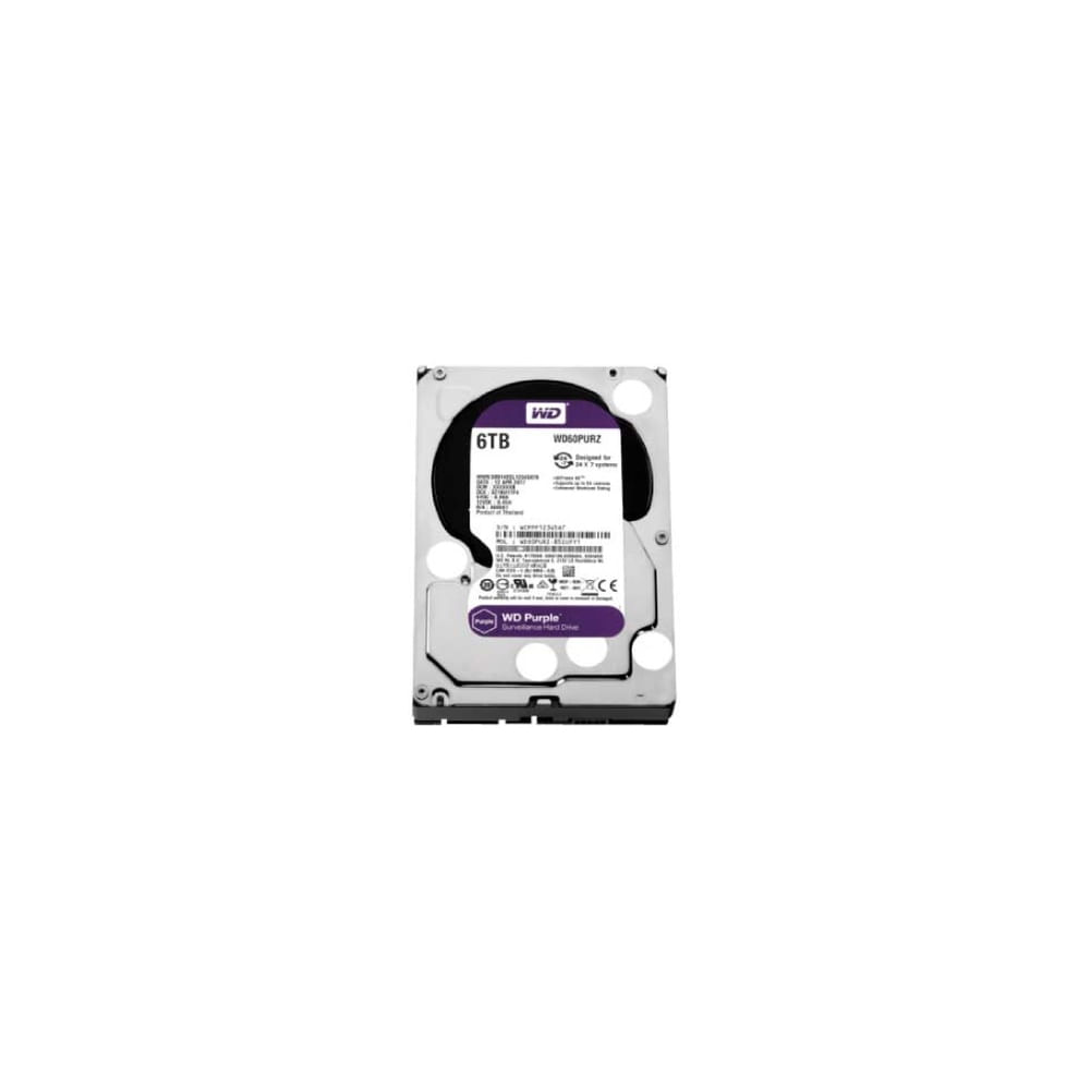 Disco Duro WD Purple de 6TB SATA - Almacenamiento ideal para videovigilancia y seguridad