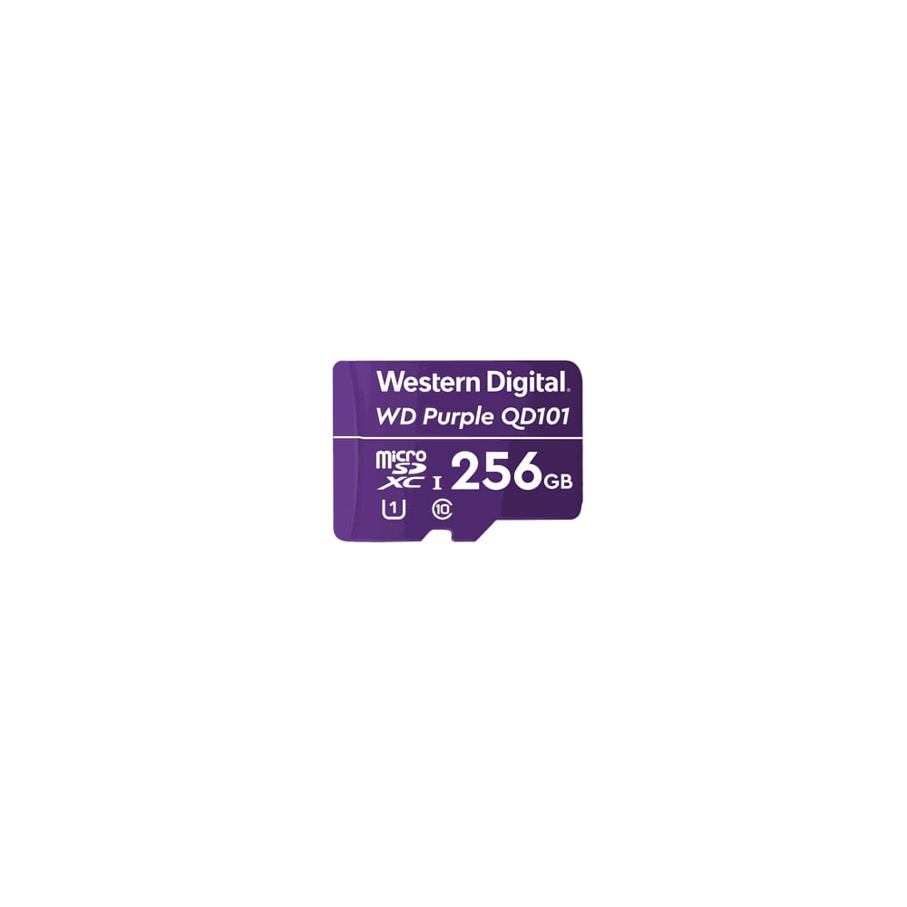 Tarjeta microSD WD 256GB Purple para Videovigilancia - Alta Velocidad y Rendimiento Confiable