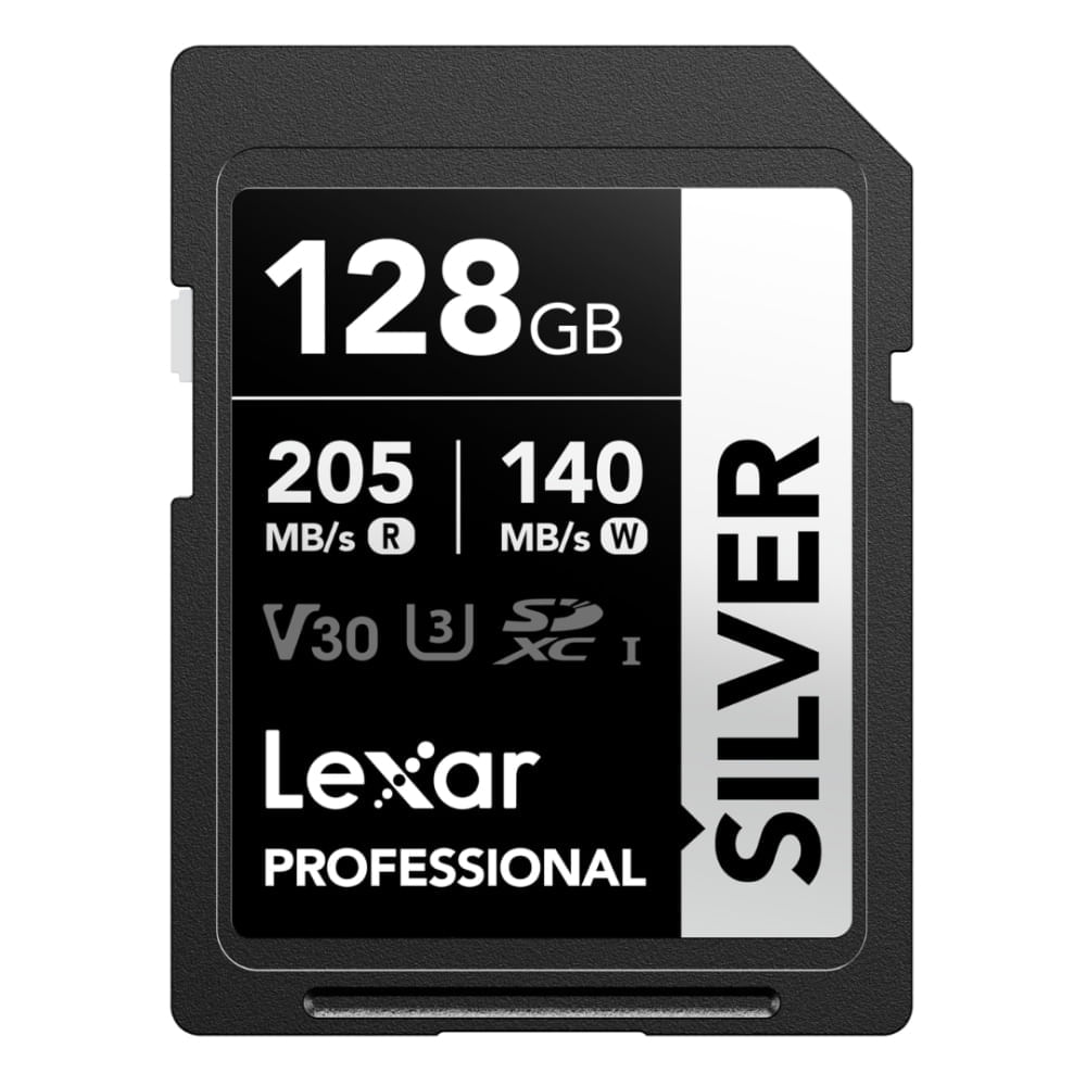 Memoria MicroSD Lexar 128GB - 205MB/s Lectura, 100MB/s Escritura, Clase 10 U3 V30