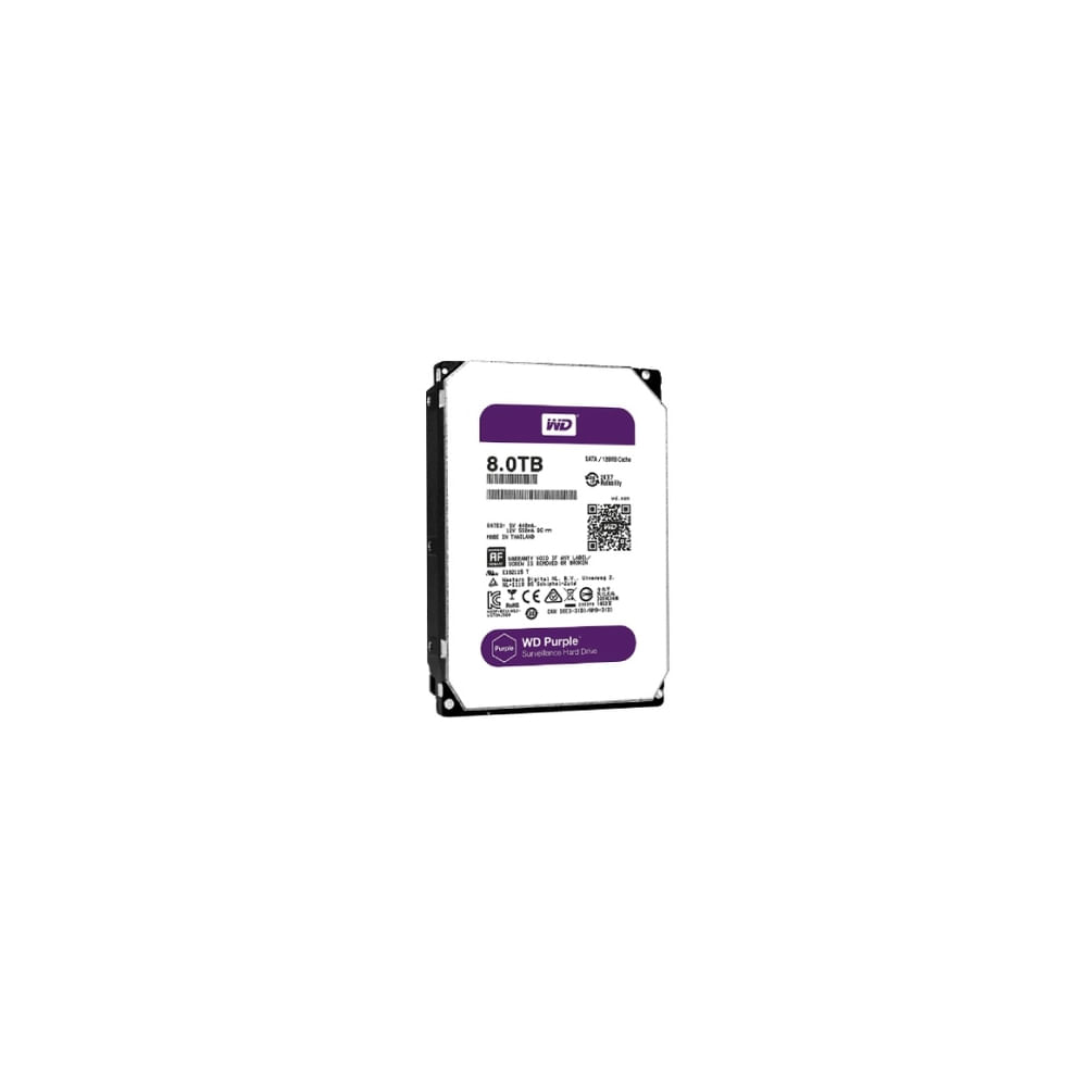 Disco Duro Externo WD Purple 8TB SATA - Almacenamiento Seguro para Vigilancia y Grabación