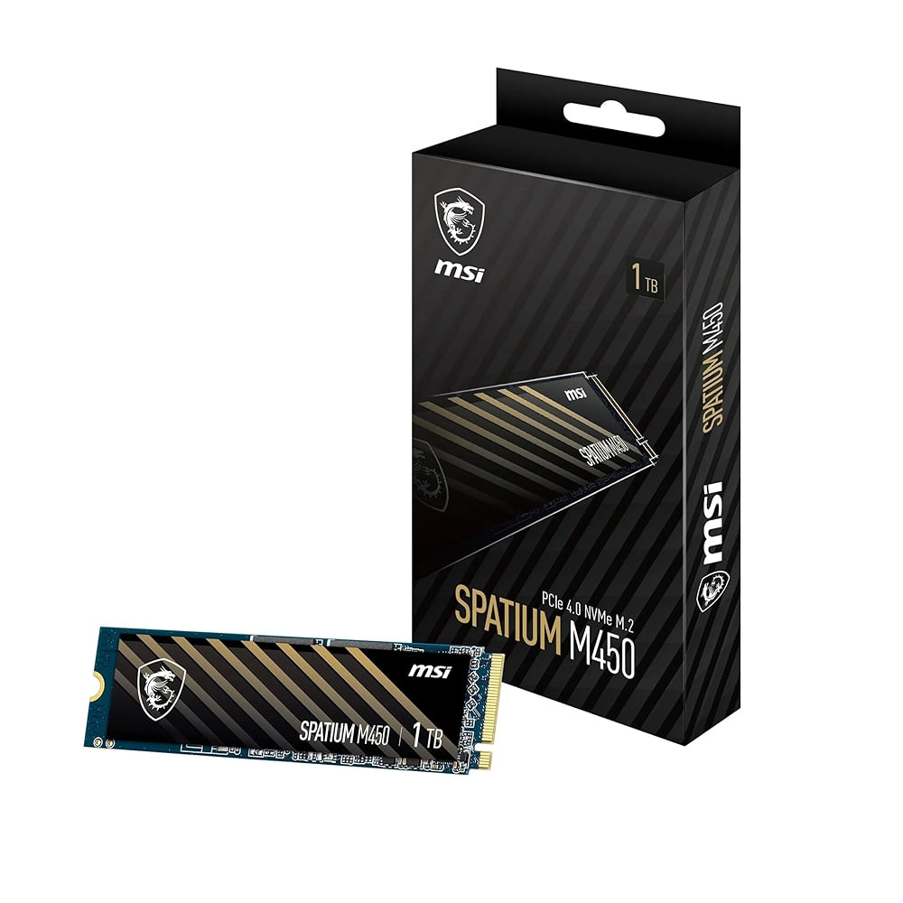 SSD M.2 PCIe 1TB MSI Spatium M450 G4 - Almacenamiento Rápido y Eficiente para tu PC