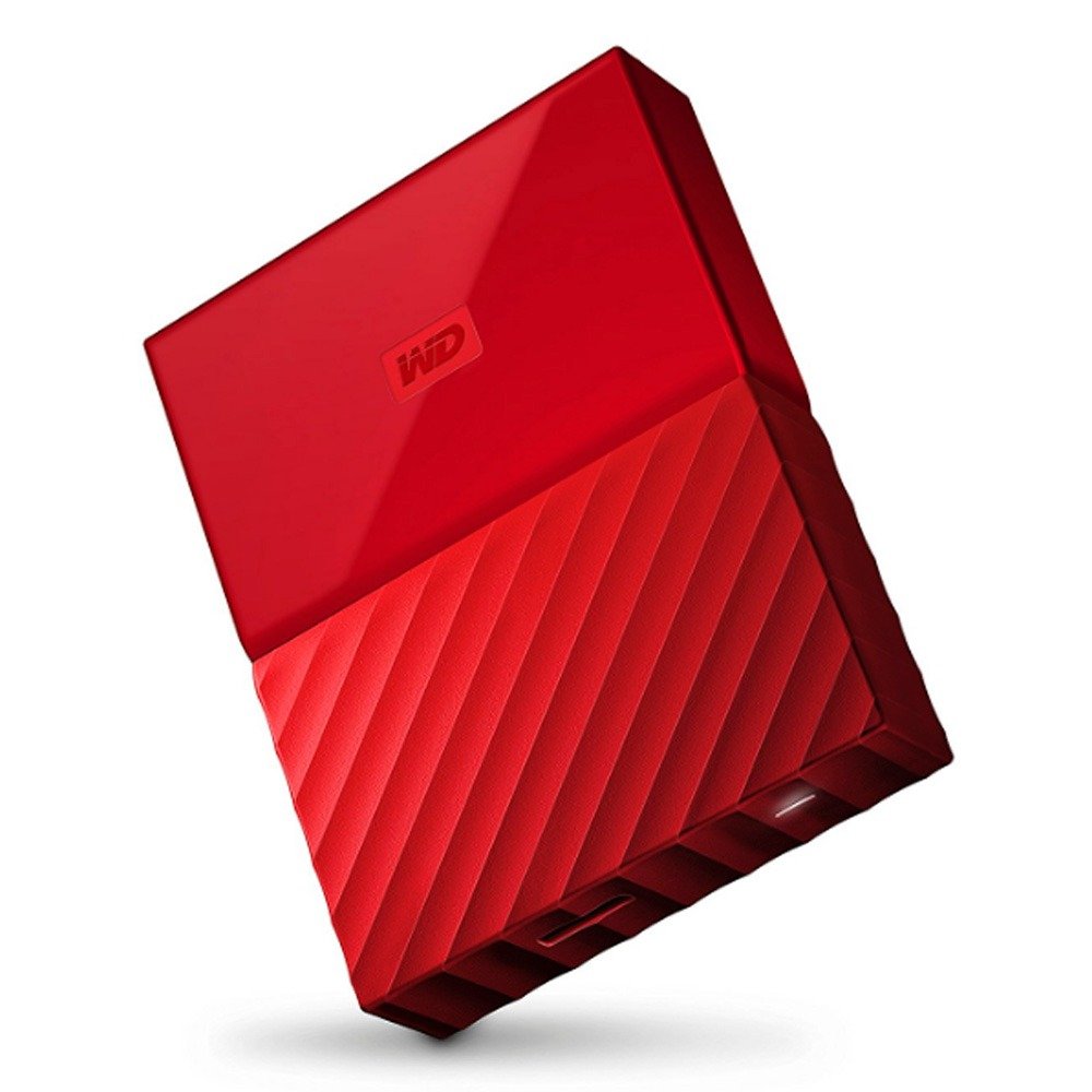 Disco Duro Externo WD My Passport 2 TB - Portátil, Cifrado AES 256 bits, USB 3.2 Gen 1 Rojo