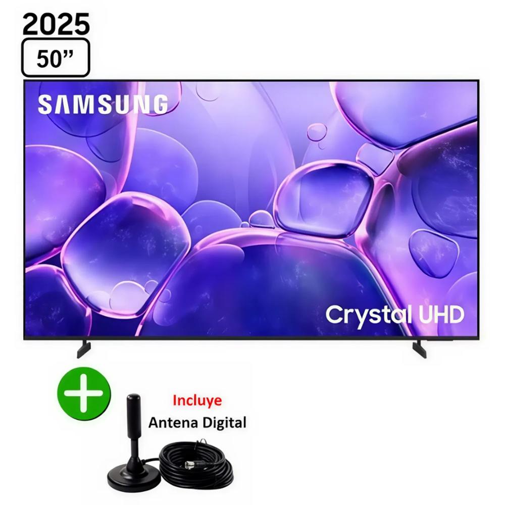 Televisor Samsung 50"" Crystal UHD U8000F Smart TV 2025 + Antena Digital