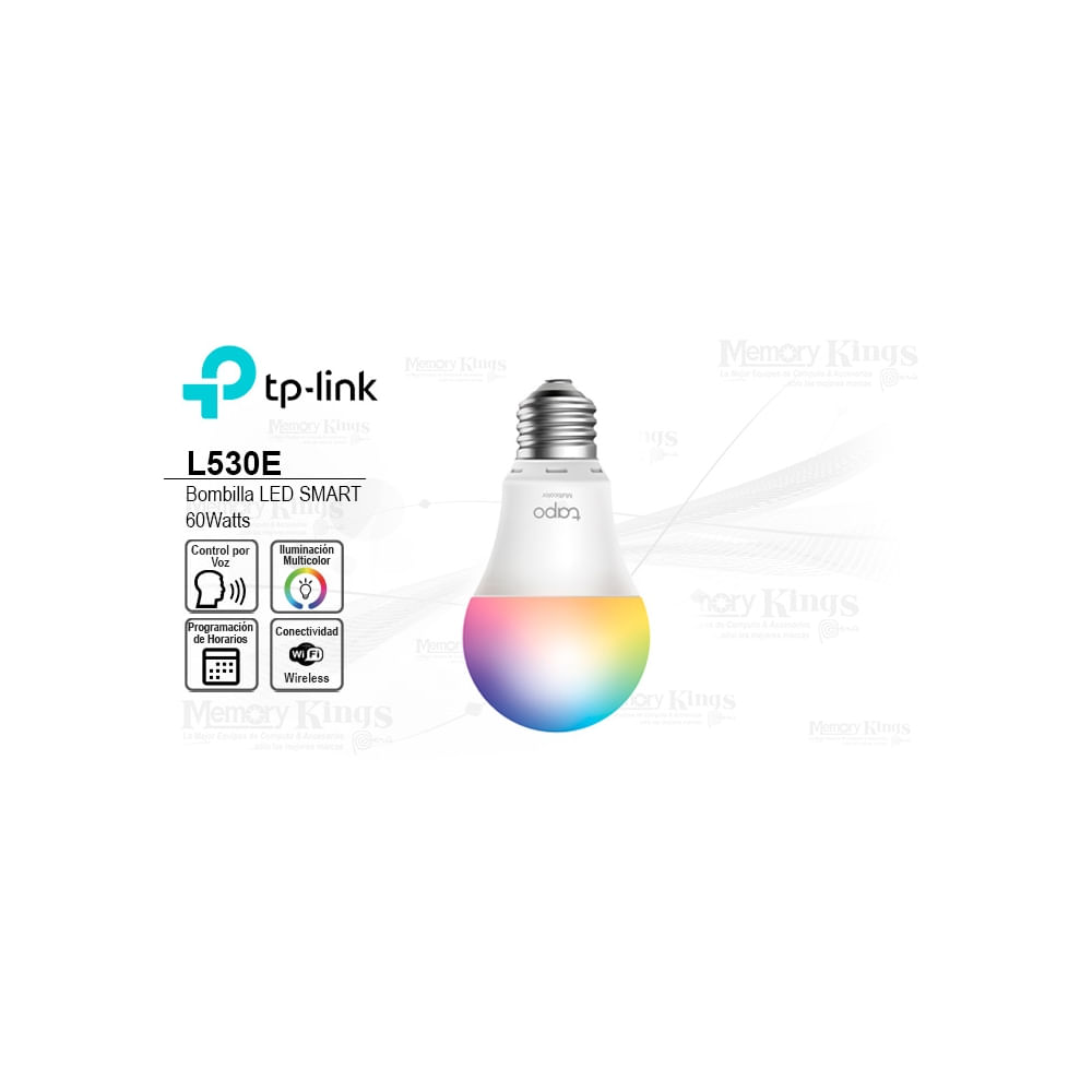 Bombilla LED Wi-Fi TP-LINK L530E RGB, Control Inteligente desde Tu Móvil, Eficiencia Energética