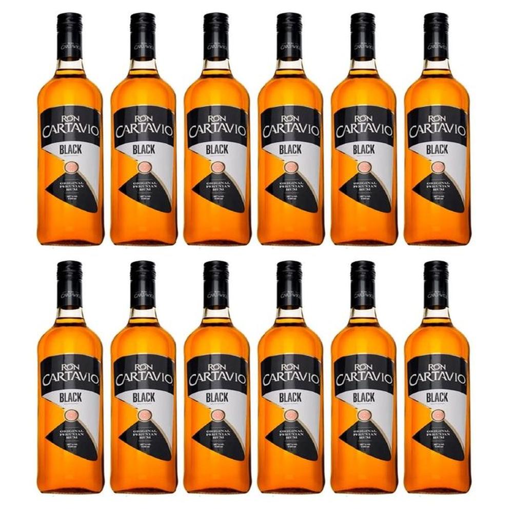 Ron Cartavio Black 750ml - 12 UND