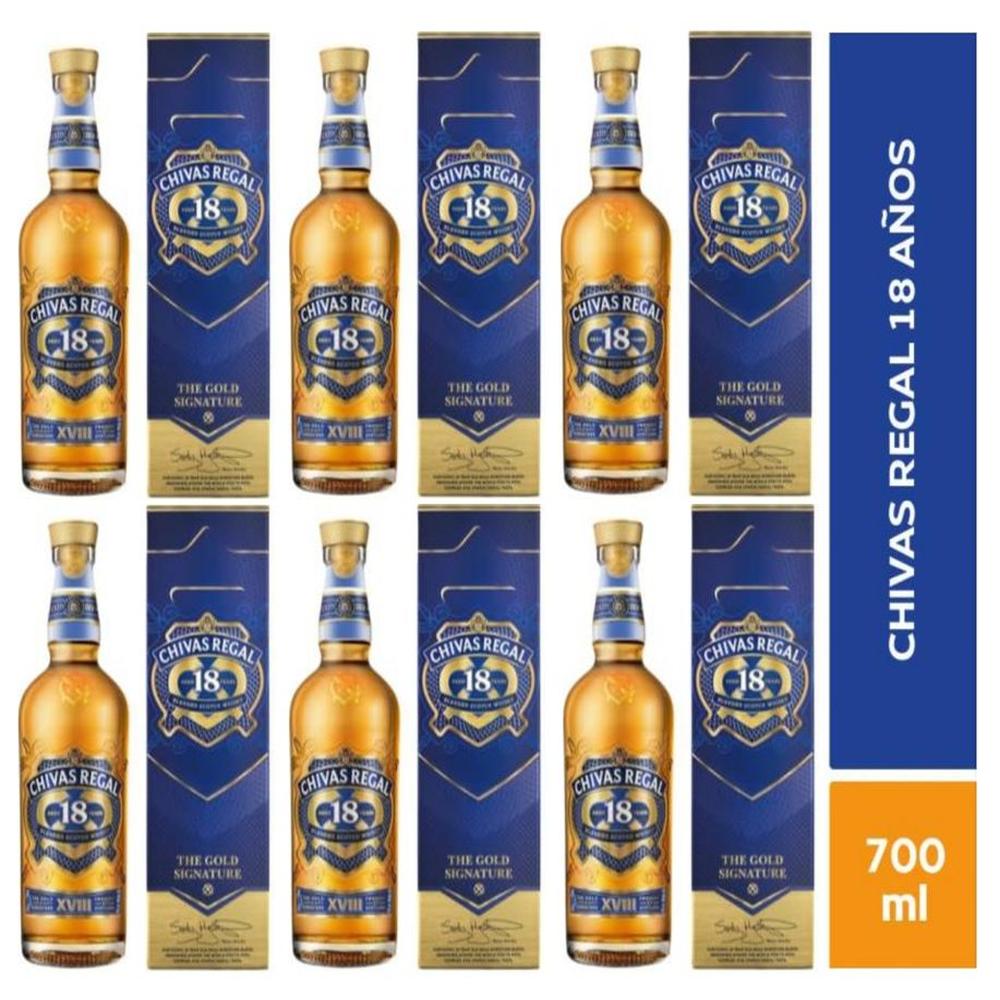 Whisky Chivas Regal 18 años 700ml - 6 UND