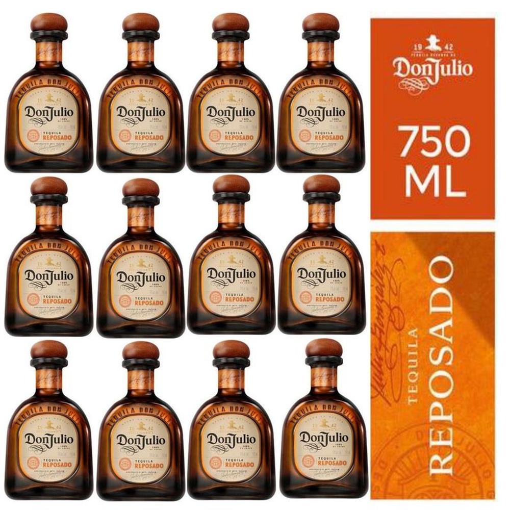 TEQUILA DON JULIO REPOSADO 750ML - 12 UND