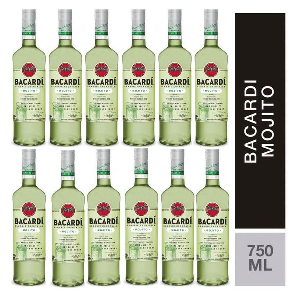 Ron Bacardi Mojito 750ml - 12 UND