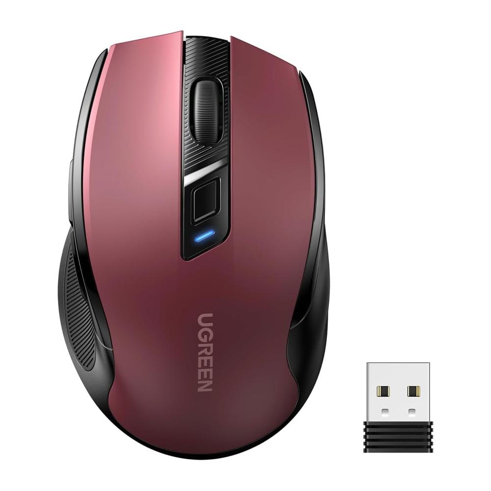 Ugreen Mouse Inalámbrico 2.4GHz Bluetooth 4000dpi Rojo MU006 - 25752 25752 Ugreen Mouse Inalámbrico 2.4GHz Bluetooth 4000dpi Rojo MU006 - 25752 25752