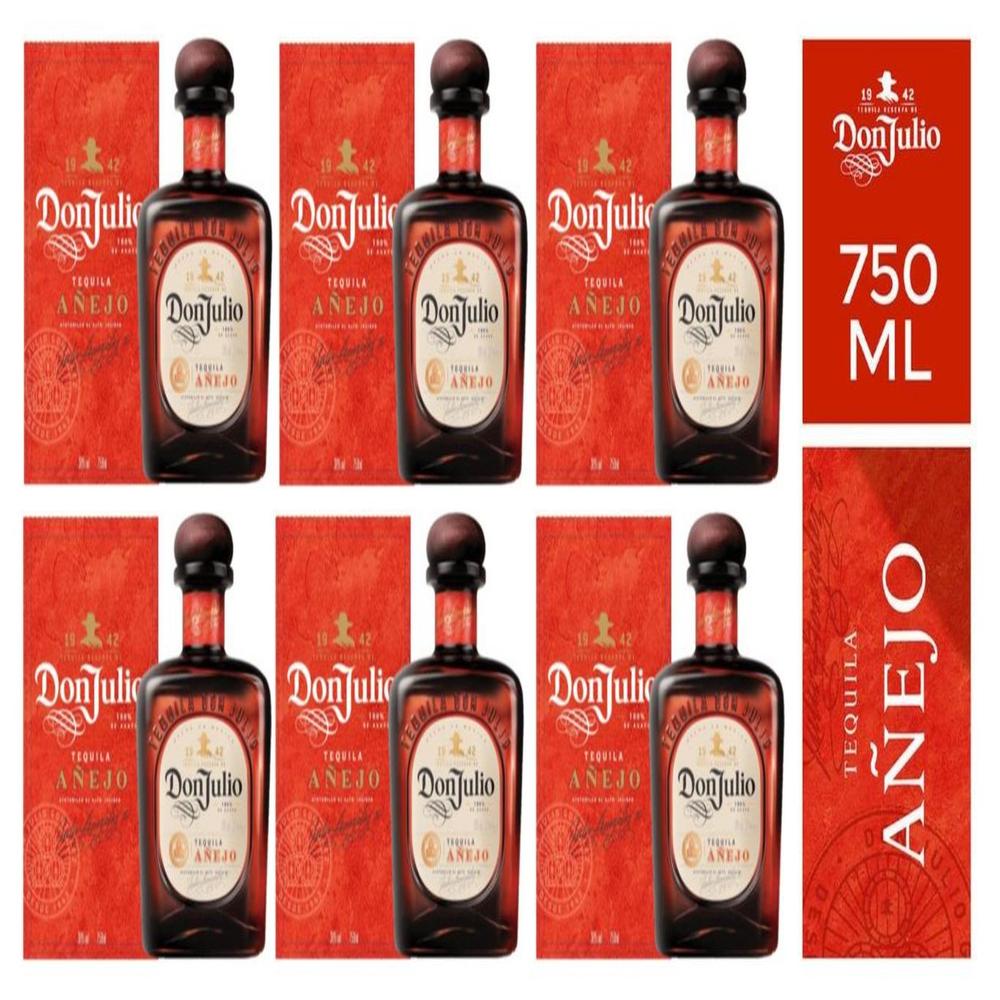 Tequila DON JULIO Añejo Botella 750ml - 6 UND