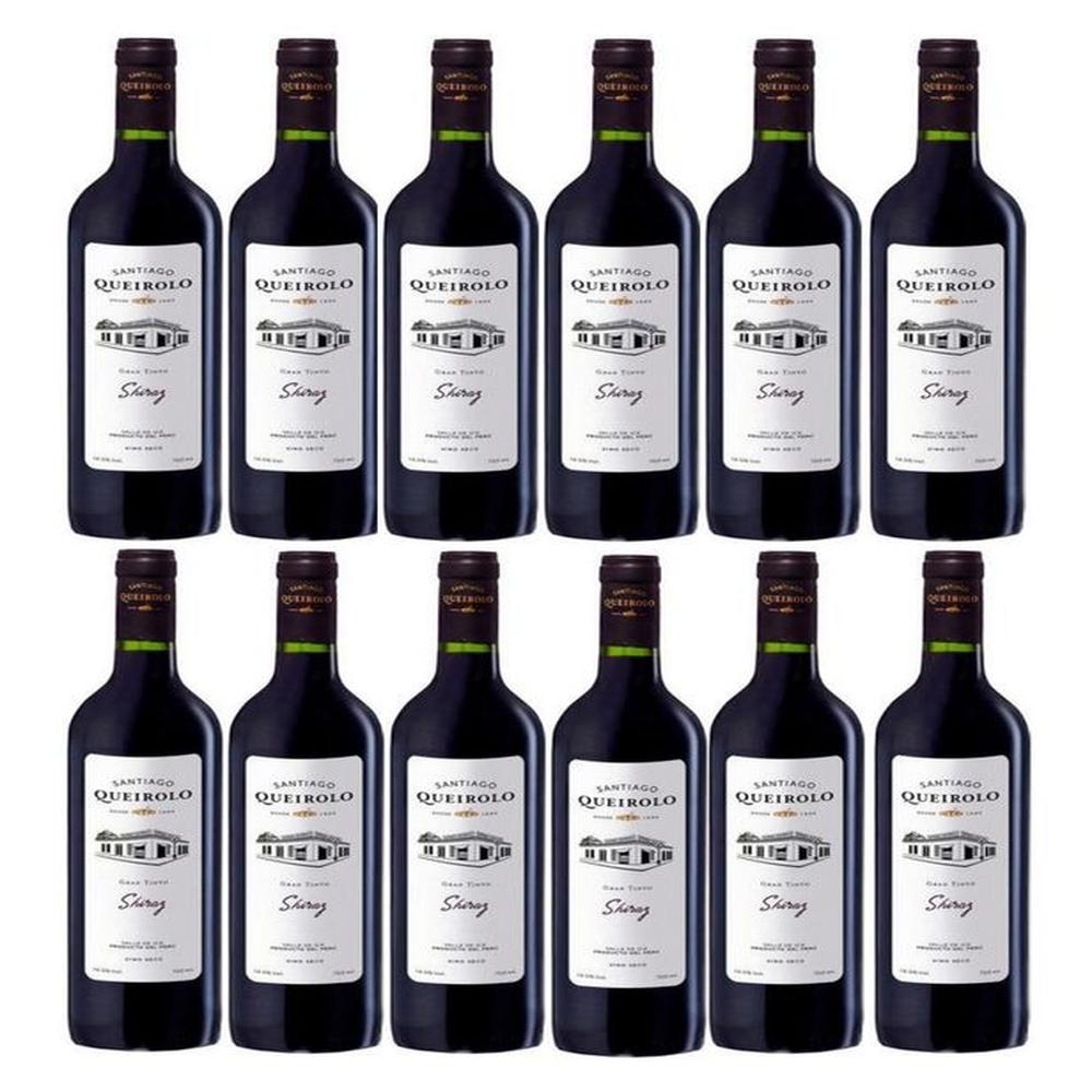 Vino Tinto SANTIAGO QUEIROLO Shiraz Botella 750ml -12 UND