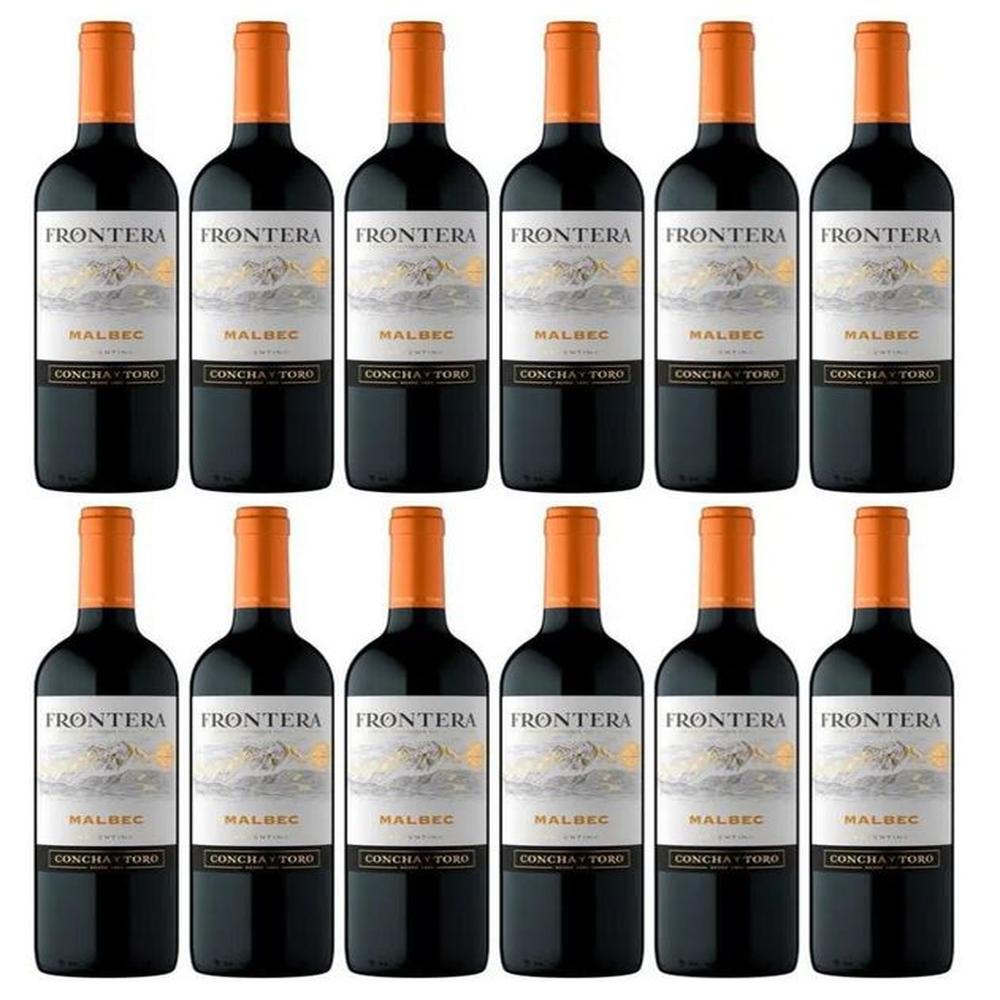 Vino Tinto Frontera Malbec 750ml - 12 UND