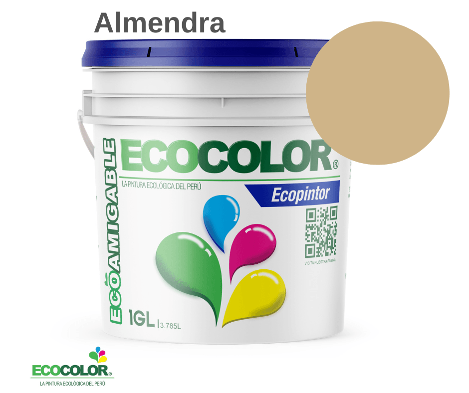 Pintura Ecológica ECOPINTOR 1 Galón Almendra
