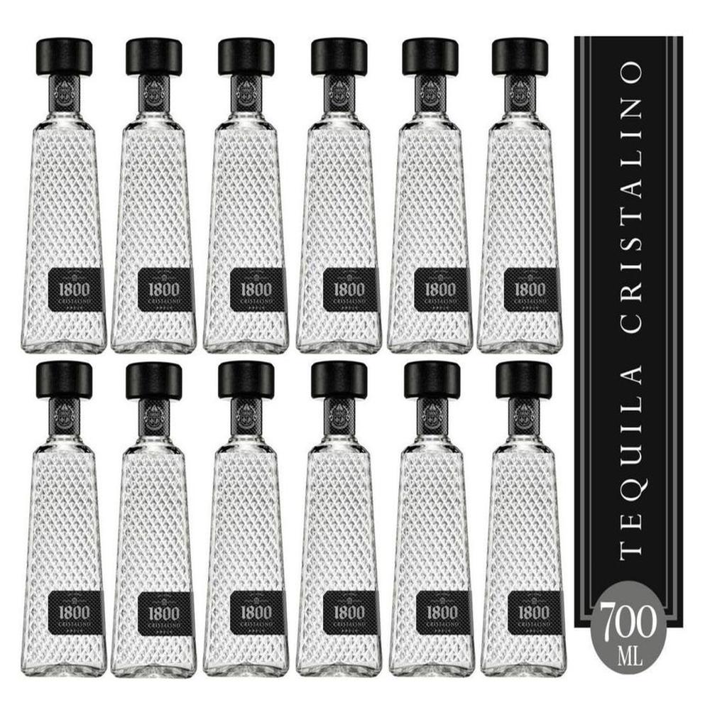 TEQUILA 1800 CRISTALINO 700 ML - 12 UND