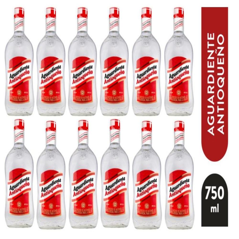 Aguardiente Antioqueño Rojo 750ml - 12 UND
