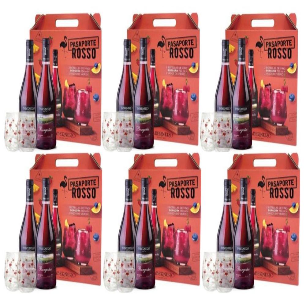 Pack Tabernero Pasaporte Rosso Borgoña 750ml - 6 UND