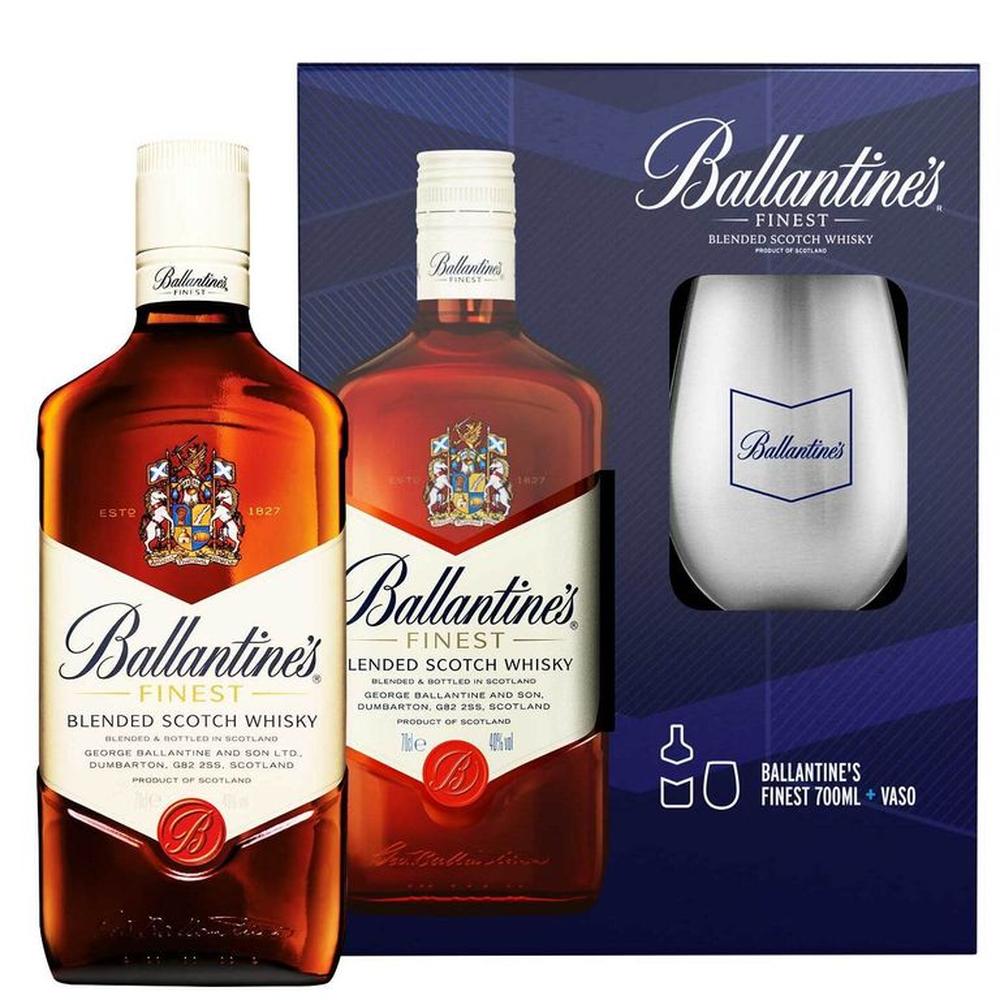 Whisky Ballantines Finest 700ml + Vaso