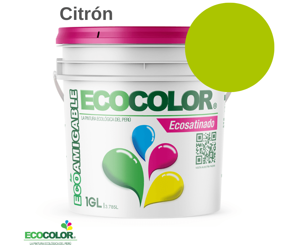 Pintura Ecológica ECOSATINADO 1 Galón Citrón