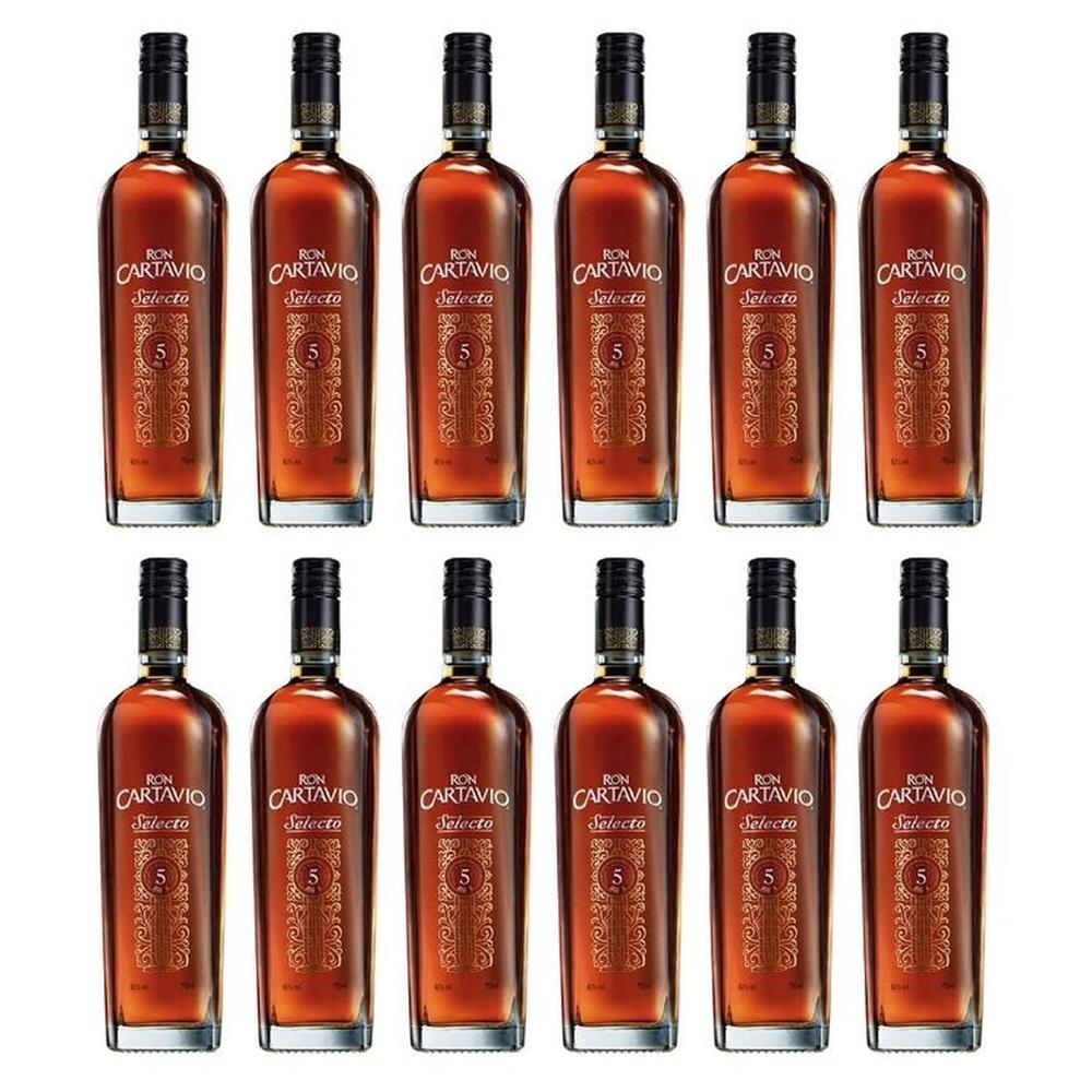 Ron Cartavio Selecto 5 años Rubio 750ml - 12 UND