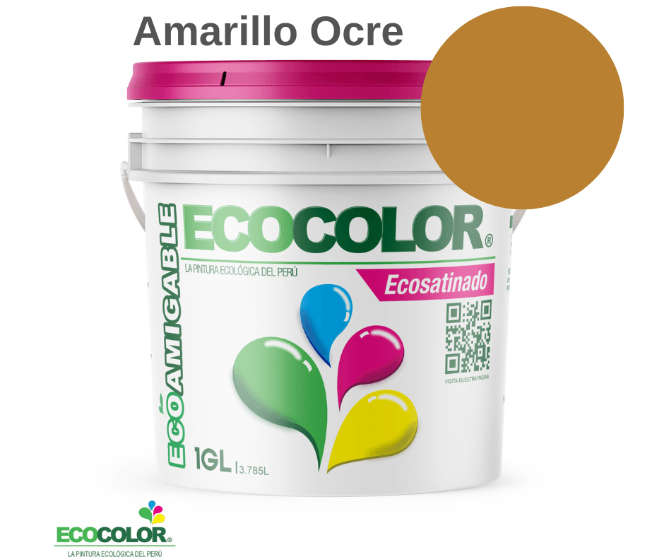 Pintura Ecológica ECOSATINADO 1 Galón Amarillo Ocre