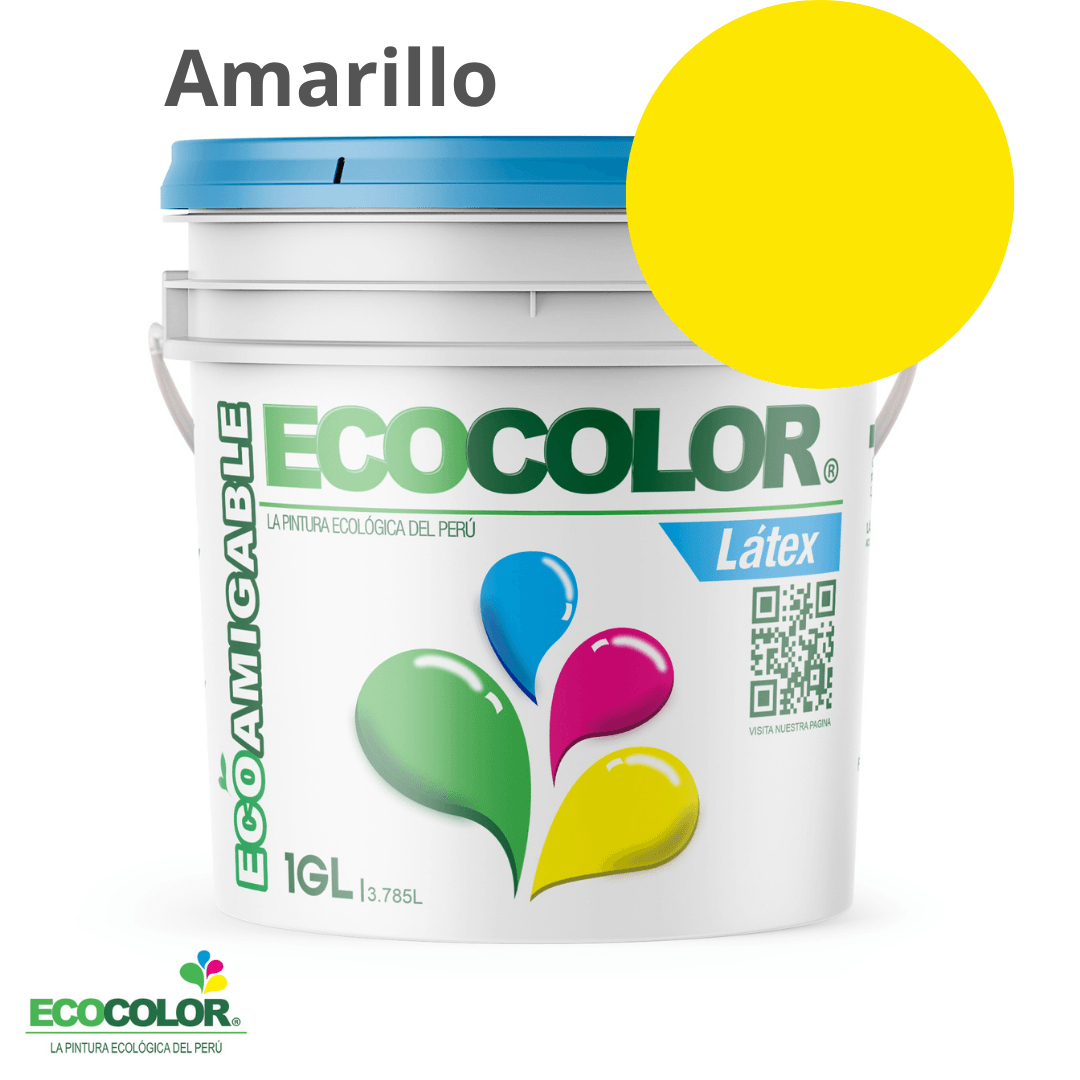 Pintura Ecológica LATEX 1 Galón Amarillo