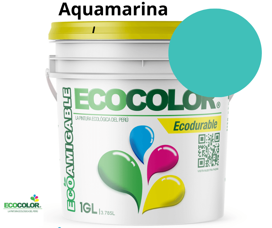 Pintura Ecológica ECODURABLE 1 Galón Aquamarina