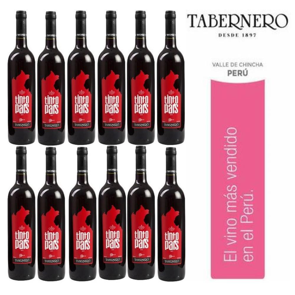 Vino Tabernero Tinto Pais 750ml - 12 UND