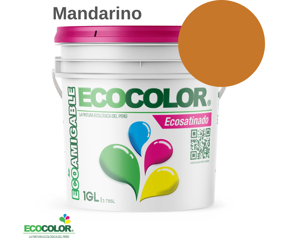 Pintura Ecológica ECOSATINADO 1 Galón Mandarino
