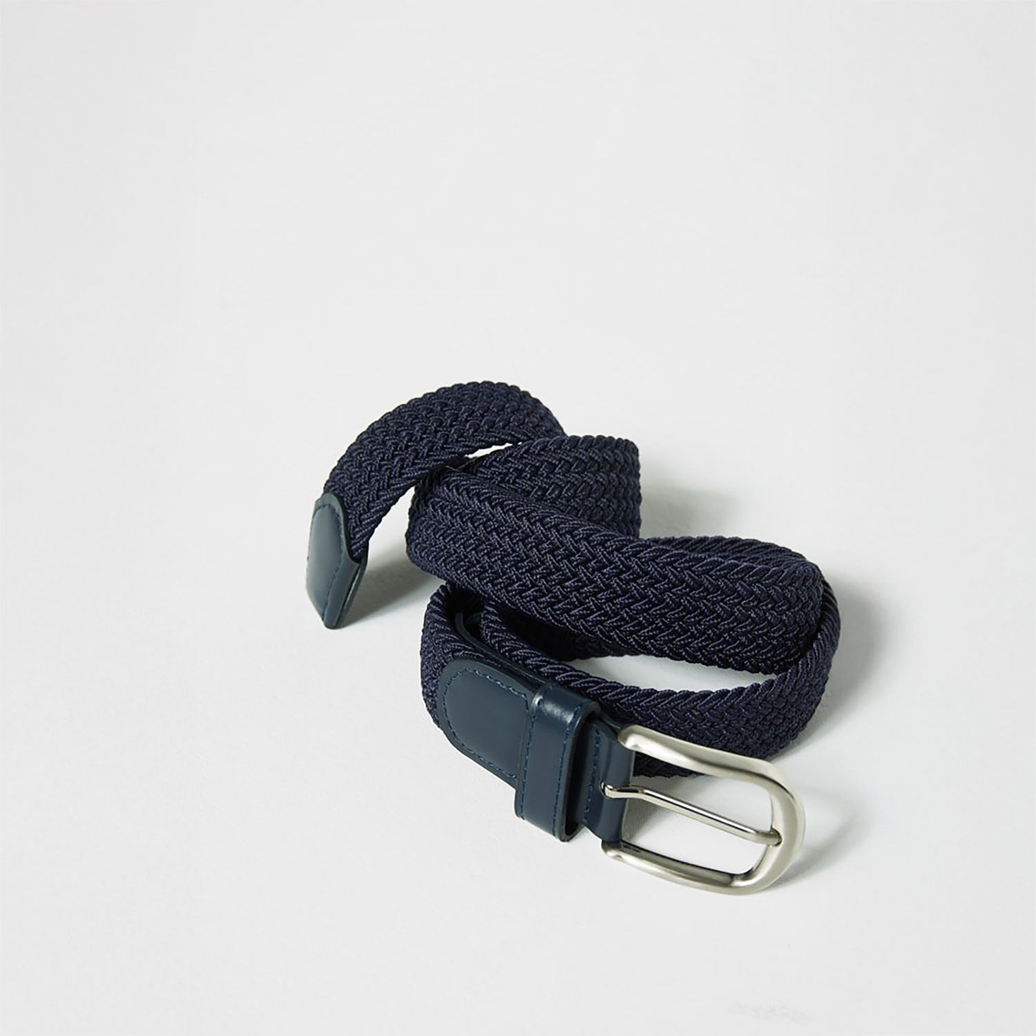 Correa Hombre Sfera Trenzado Elastico Navy