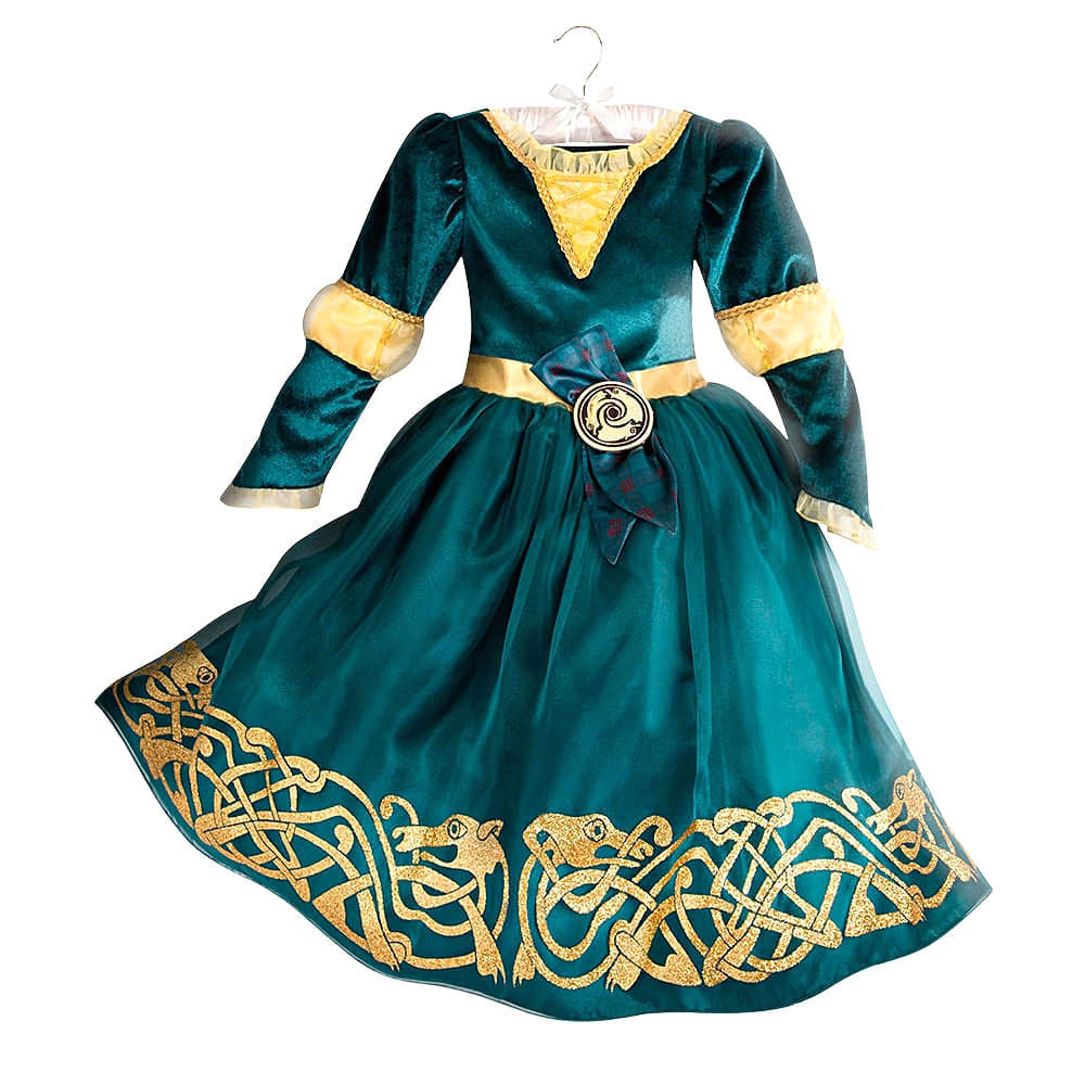 Disfraz Disney Store Princesa Mérida Valiente Talla 9/10 US Color
