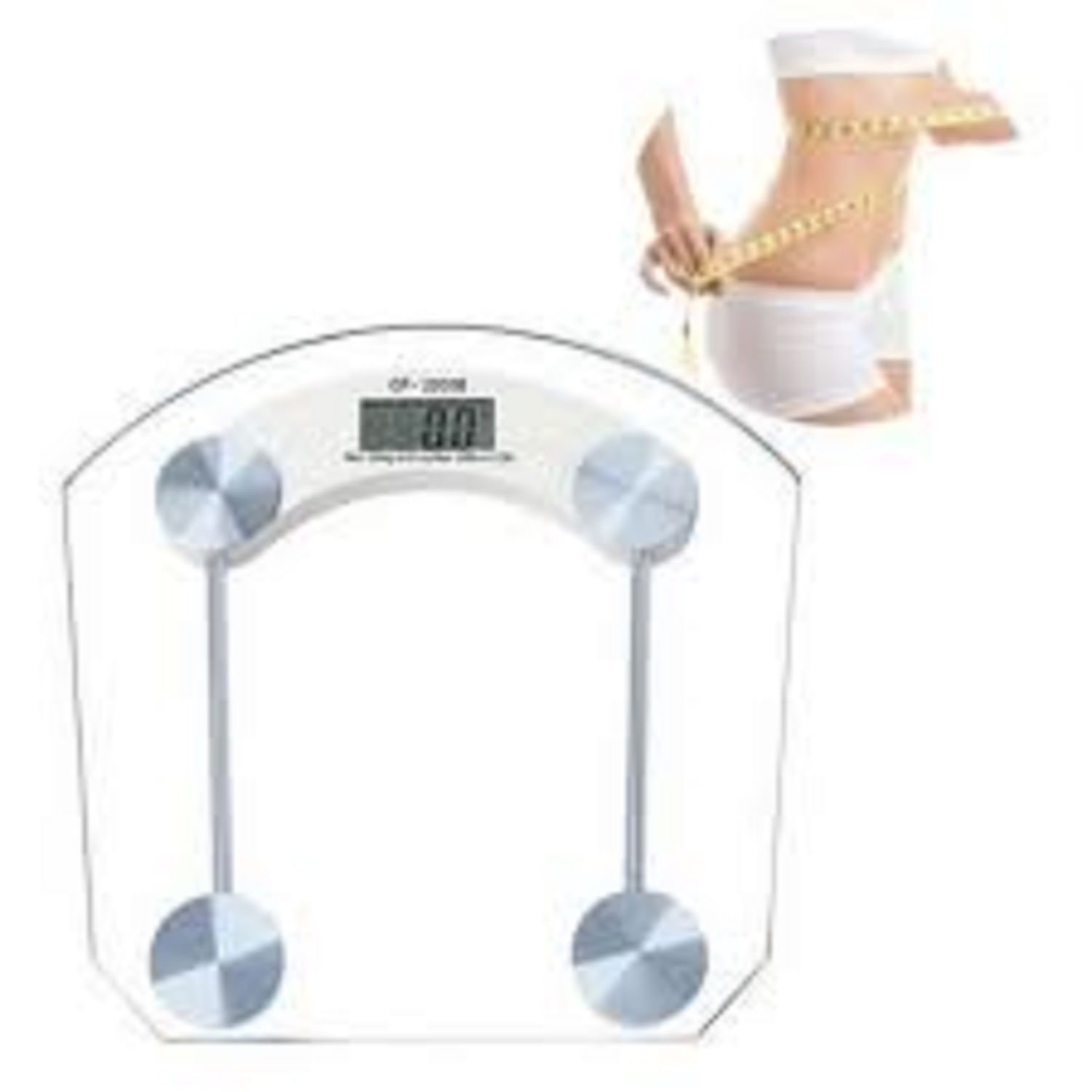 Balanza Digital Pantalla Lcd De Vidrio Templado Soporta Hasta 180 Kg