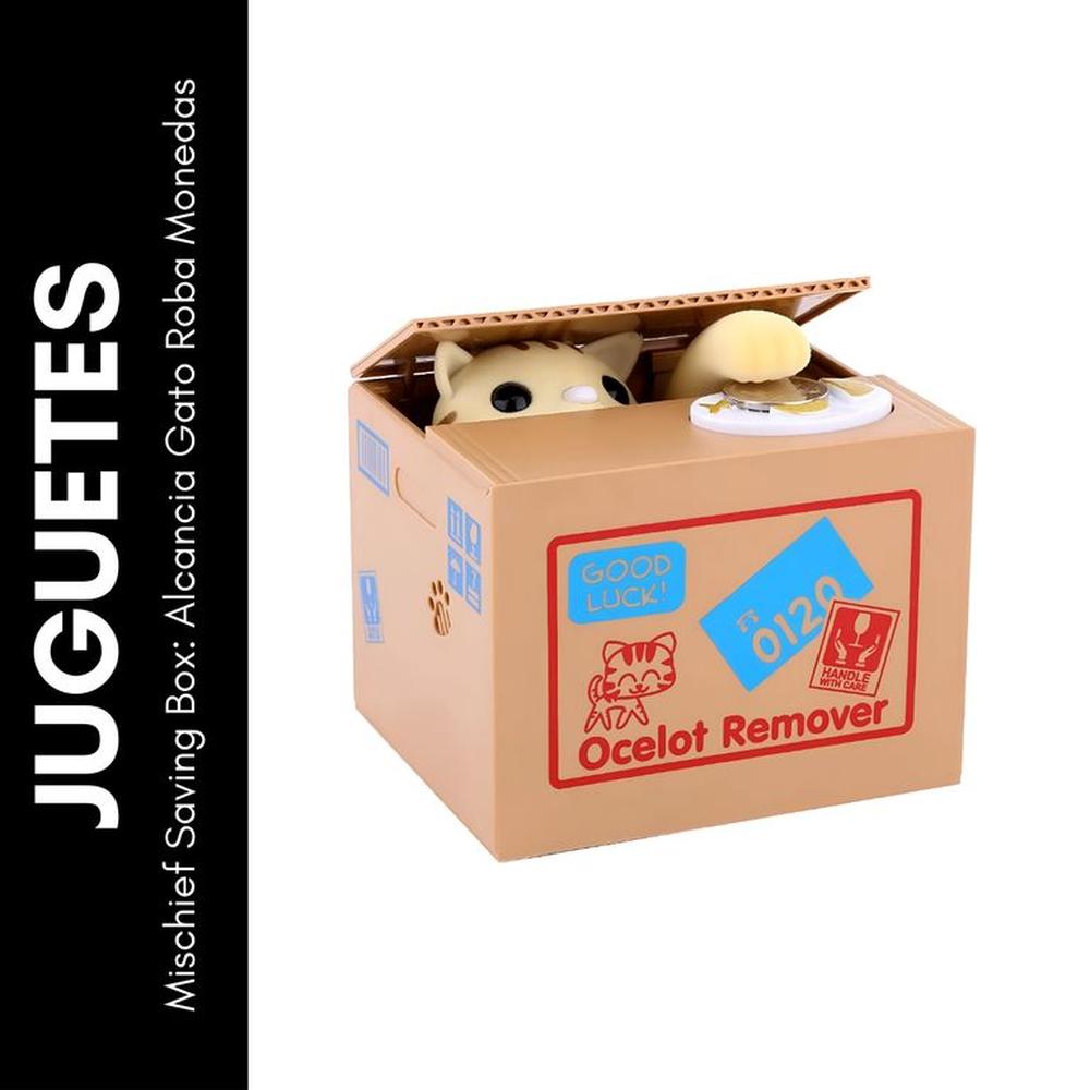 Mischief Saving Box Alcancia Gato Roba Monedas Mischief Saving Box Alcancia Gato Roba Monedas