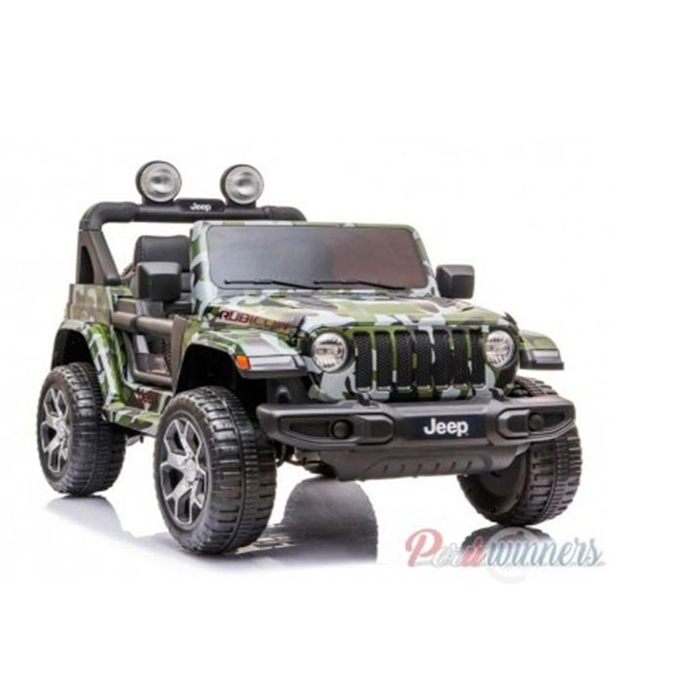 Jeep Wrangler Rubicon 12V Pantalla Video USB Verde Jeep Wrangler Rubicon 12V Pantalla Video USB Verde