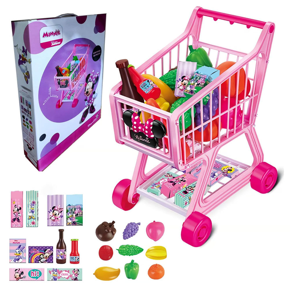 Juguete Carrito de Compras Supermercado Minnie Mouse Juguete Carrito de Compras Supermercado Minnie Mouse