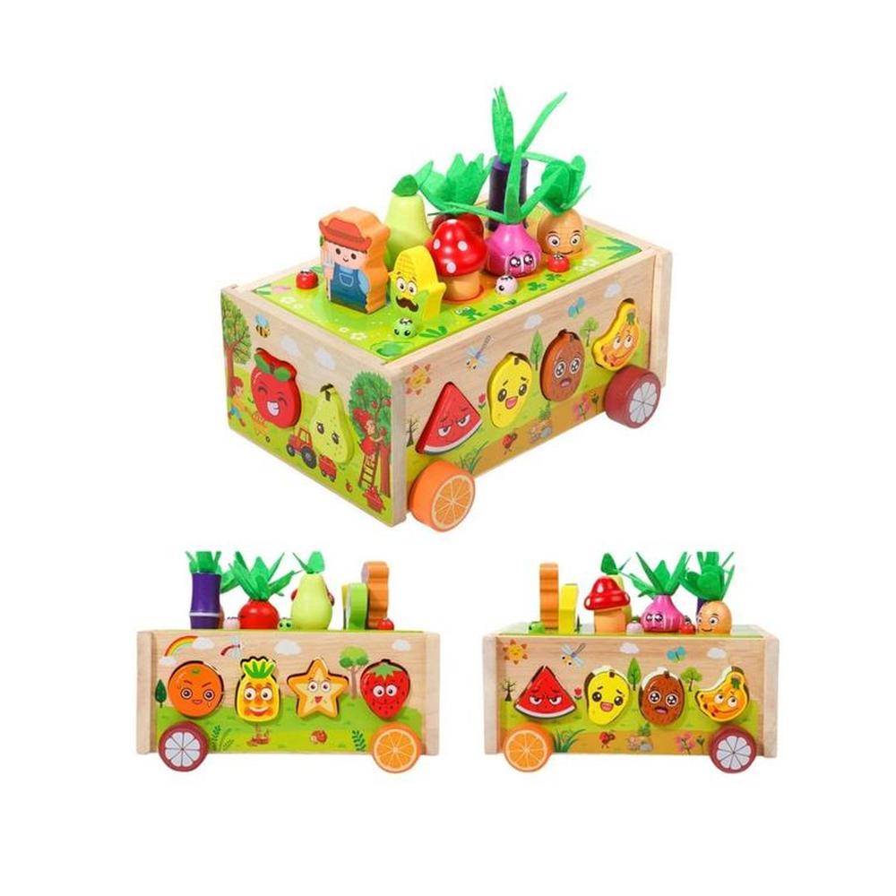 Juego Didáctico Carro de Granja Encaje y Clasificación Juego Didáctico Carro de Granja Encaje y Clasificación