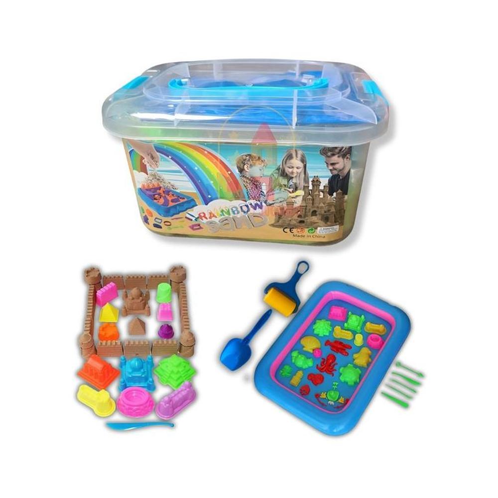 Set Caja de Arena Mágica Colorida para NIños -1KG Set Caja de Arena Mágica Colorida para NIños -1KG