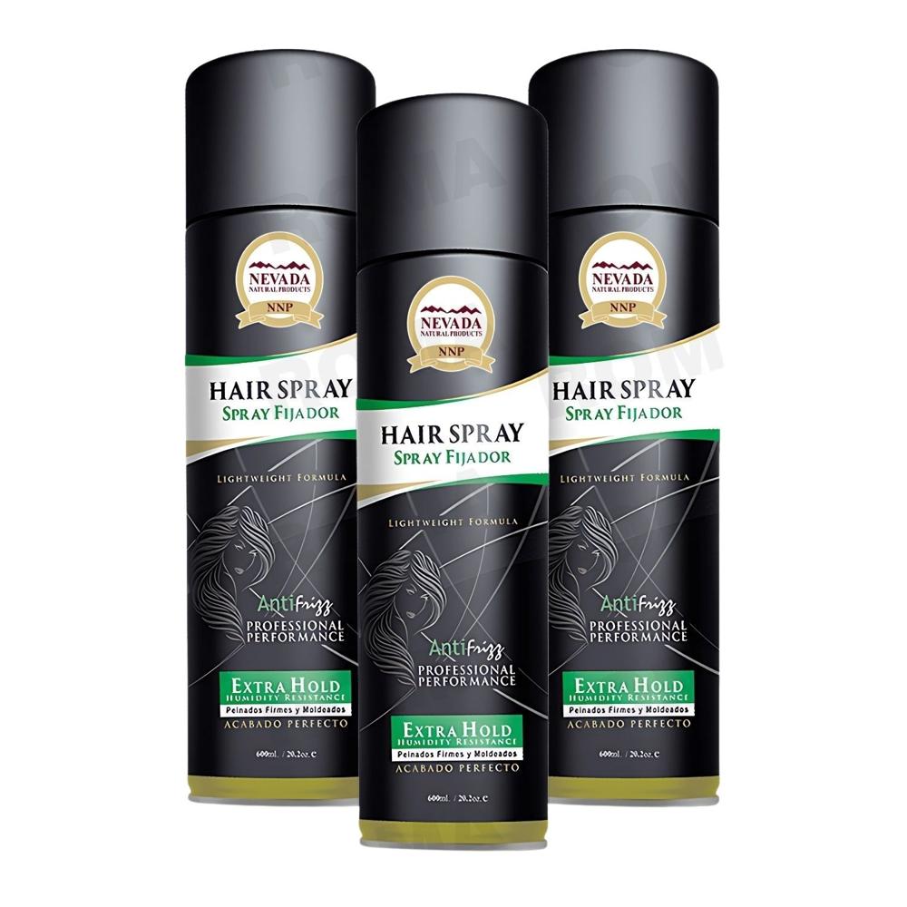 PACK 3 SPRAY CAPILAR FIJADOR ANTI FRIZZ 600ML NEVADA PACK 3 SPRAY CAPILAR FIJADOR ANTI FRIZZ 600ML NEVADA