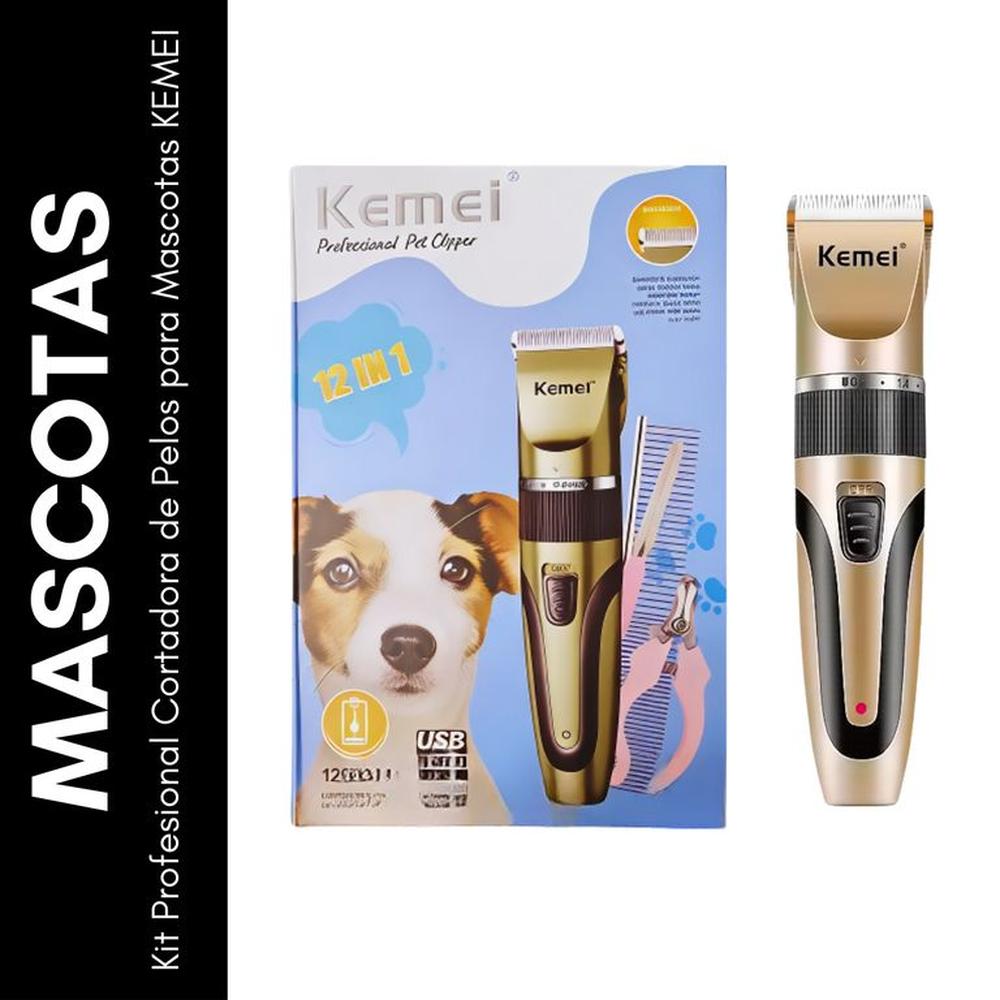 Kit Profesional Cortadora de Pelos para Mascotas KEMEI Kit Profesional Cortadora de Pelos para Mascotas KEMEI