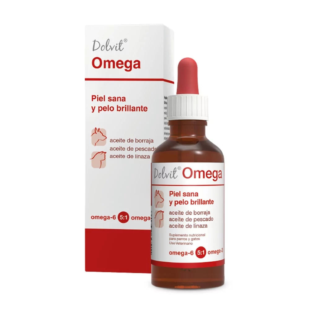Suplemento para Piel y Pelo de Mascotas Dolvit Omega 50ml Suplemento para Piel y Pelo de Mascotas Dolvit Omega 50ml
