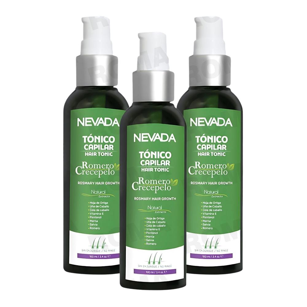 PACK 3 TÓNICO CAPILAR ROMERO CRECEPELO ORIGINAL 100ML NEVADA PACK 3 TÓNICO CAPILAR ROMERO CRECEPELO ORIGINAL 100ML NEVADA