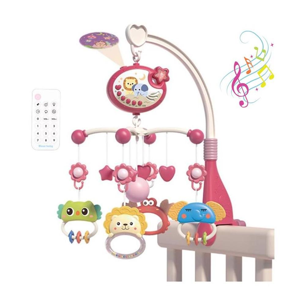 Móvil Musical Proyector Con Control Remoto para Bebé Niña Móvil Musical Proyector Con Control Remoto para Bebé Niña
