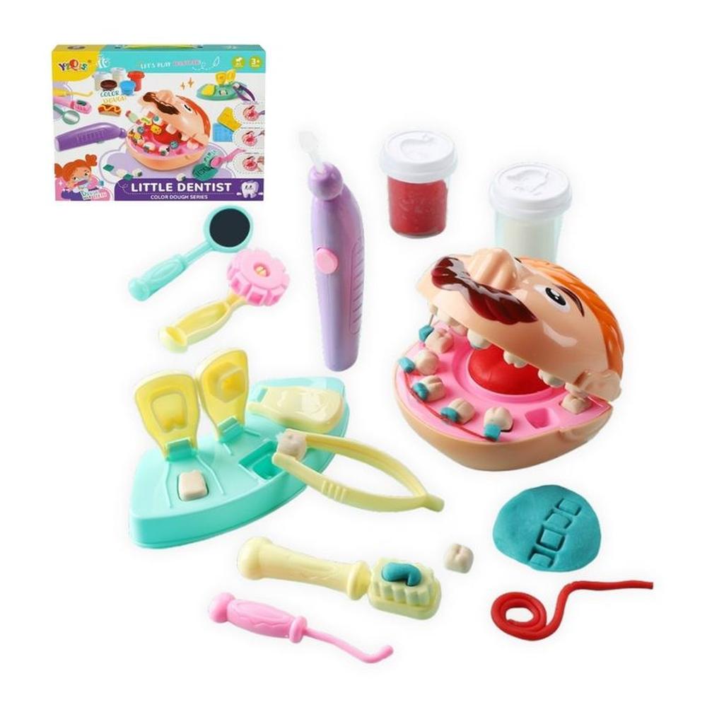 Set Didáctico Mini Dentista Divertido Plastilinas y Moldes Set Didáctico Mini Dentista Divertido Plastilinas y Moldes